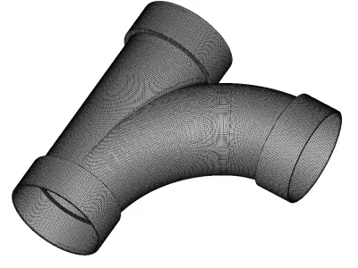 Plastic Plumbing Long Sweep Y Toy 3D model