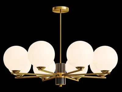 VERNER 8 lamps Low-poly 3D model