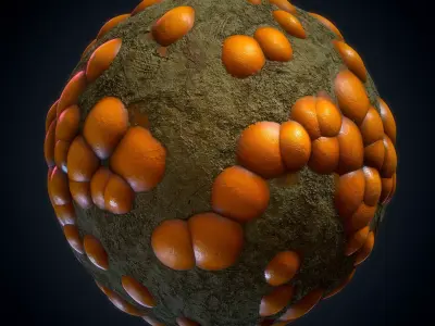 Crystal - Mimetite material - VOL 27 - Maps - Sbsar Texture