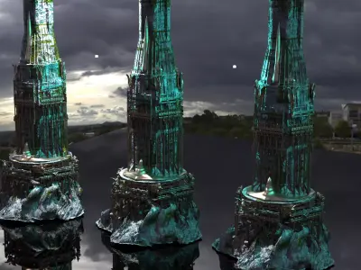 Arabian Sea Palace Royals Tower  3D model