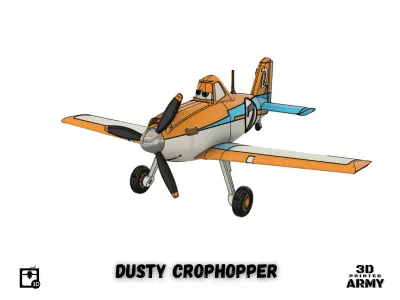 Dusty Crophopper from Planes franchise - STL files  3D print model