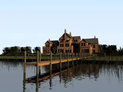 Lake Cottage 3D model