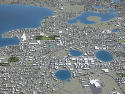 Lakeland  Low-poly 3D model