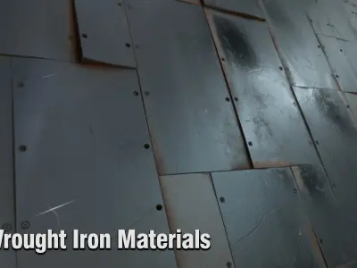 6 Wrought Iron Materials Texture