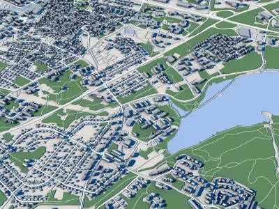 Rauma Town Finland 3D model