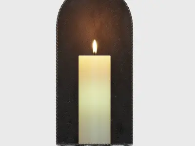 Candle light sconce sec XVII 3D model