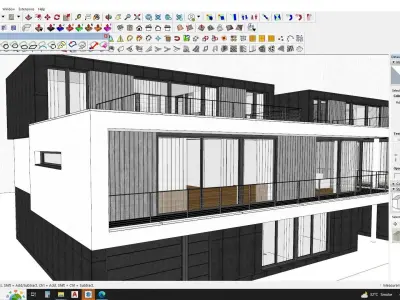 Casa Villa - Modern SketchUp 3D Model 3D model