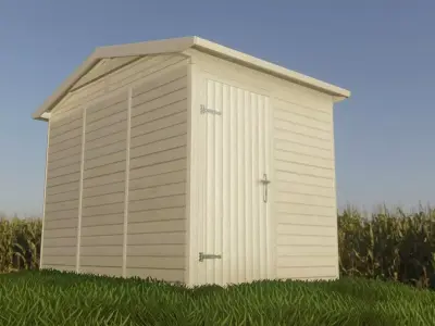 Low-Poly Garden Shed Low-poly 3D model