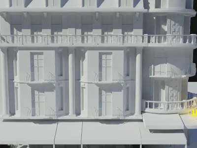 French Building Free 3D model