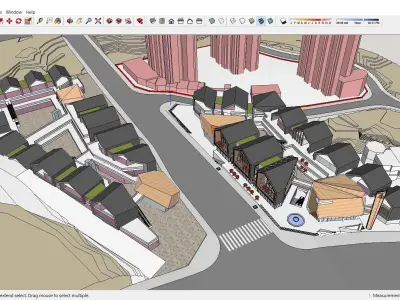 Sketchup Shopping Center D1 3D model