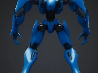 Futuristic Battle Robot 3D model