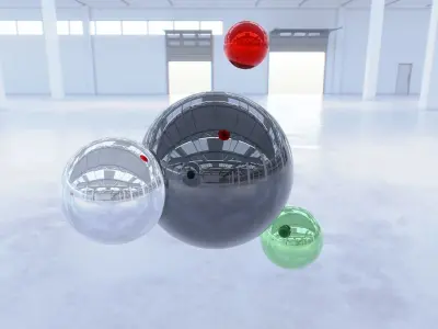 HDRI - Industrial Warehouse Interior 2b Texture