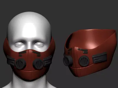 helmet high poly sculpt 3d printable 3D model