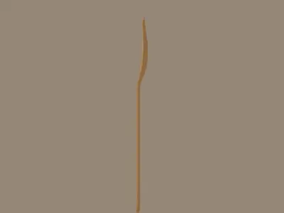 Wooden Fork 3D model