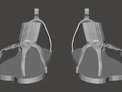 Predator 1987 Jungle Hunter - Reconstructed - Shoes - Sandals   3D print model