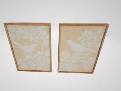 Sullivans Sullivans Bird And Botanicals Art  Low-poly 3D model