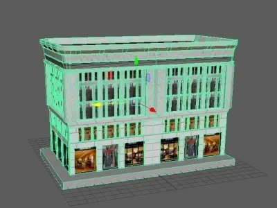 building low poly model Low-poly 3D model