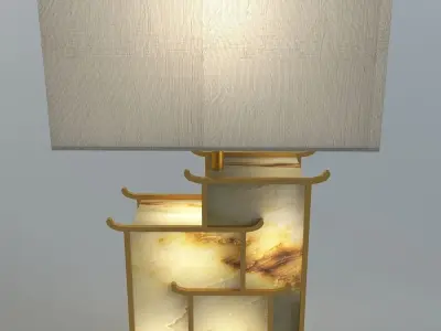 Table lamp 0  Low-poly 3D model