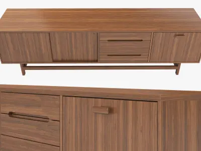 Williams Media Console by Joybird 3D model