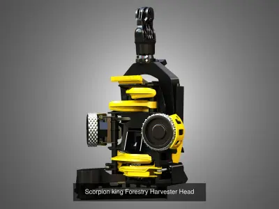 Forestry Harvester Heads - 2 in 1 3D Model Pack