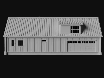 Country Style House Low-poly 3D model purchase