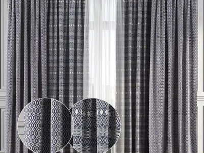 Curtain Set 136 3D model