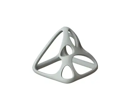 SciFi Cube Object No 58432 Low Poly Shape Low-poly 3D model