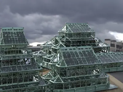 Green house collection kit bash 3D model