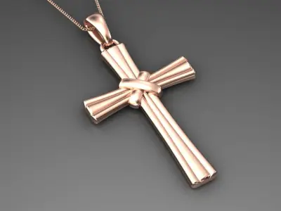 cross pendant 3D print model