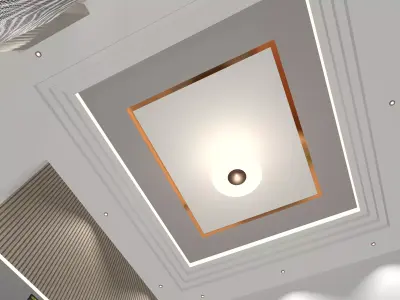 One Story 2 Bedroom House Design  3D model