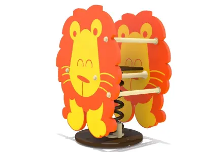 Lion Rider Playground Low-poly 3D model