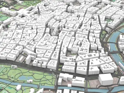 Cityscape Vienna Austria 3D model