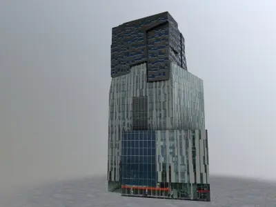 Amsterdam The Rock Low-poly 3D model