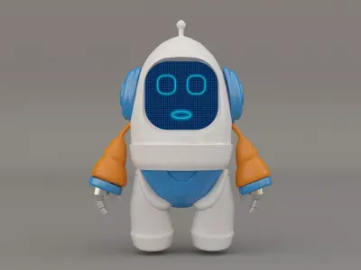  Robot cartoon 3d Design Funny 3D model