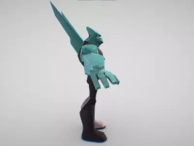 Diamondhead - DNA sample of a Petrosapien - Ben 10 Omniverse Low-poly 3D model