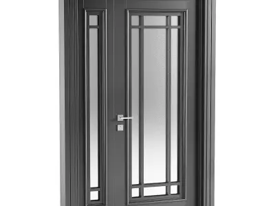 Modern entrance door 21 3D model