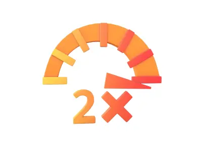 Speed 2 Symbol v1 003 Low-poly 3D model