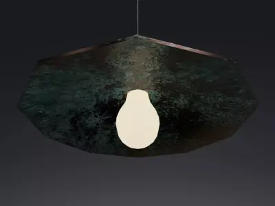 Industrial Light Set - Different Lamps Set Low-poly 3D model