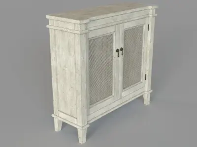 Elsha 2 Door Accent Cabinet 3D model