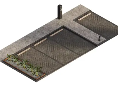 Perpendicular parking 3D model