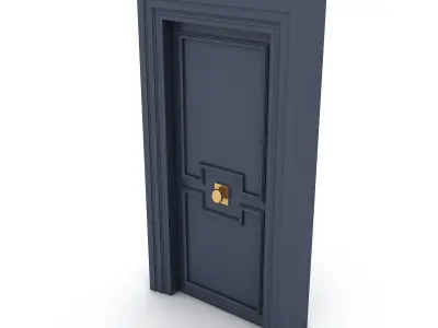 modern door 05 model Low-poly 3D model