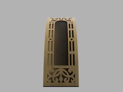 Decorative wall lamp 3D print model