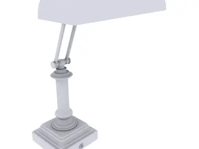 Banker Style Adjustable Lamp 3D model