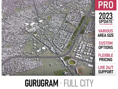 Gurugram Low-poly 3D model