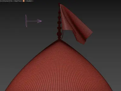 Islamic Mosque Dome 3D Model Low-poly 3D model