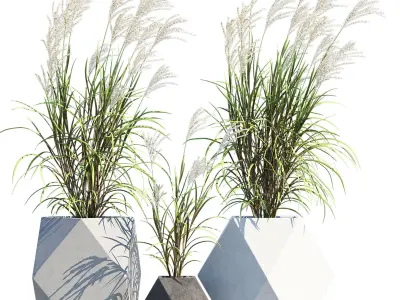 Faceted Modern Fiberstone 3D model