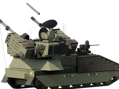 ANTIAIRCRAFT SHORT RANGE MOBILE UNIT 3D model