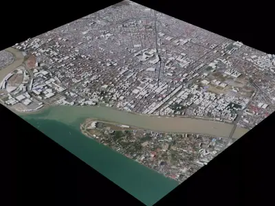 Phnom Penh - Cambodia 3D model