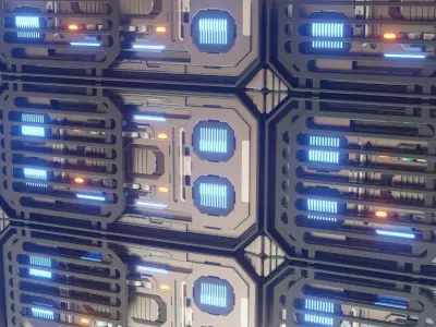 Scifi Panel 3D model