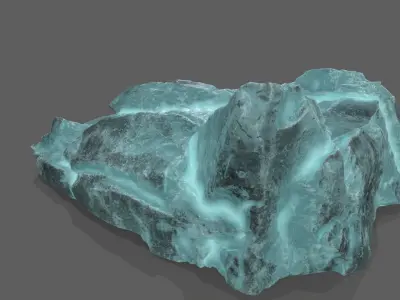 Ice Stairs Low-poly 3D model